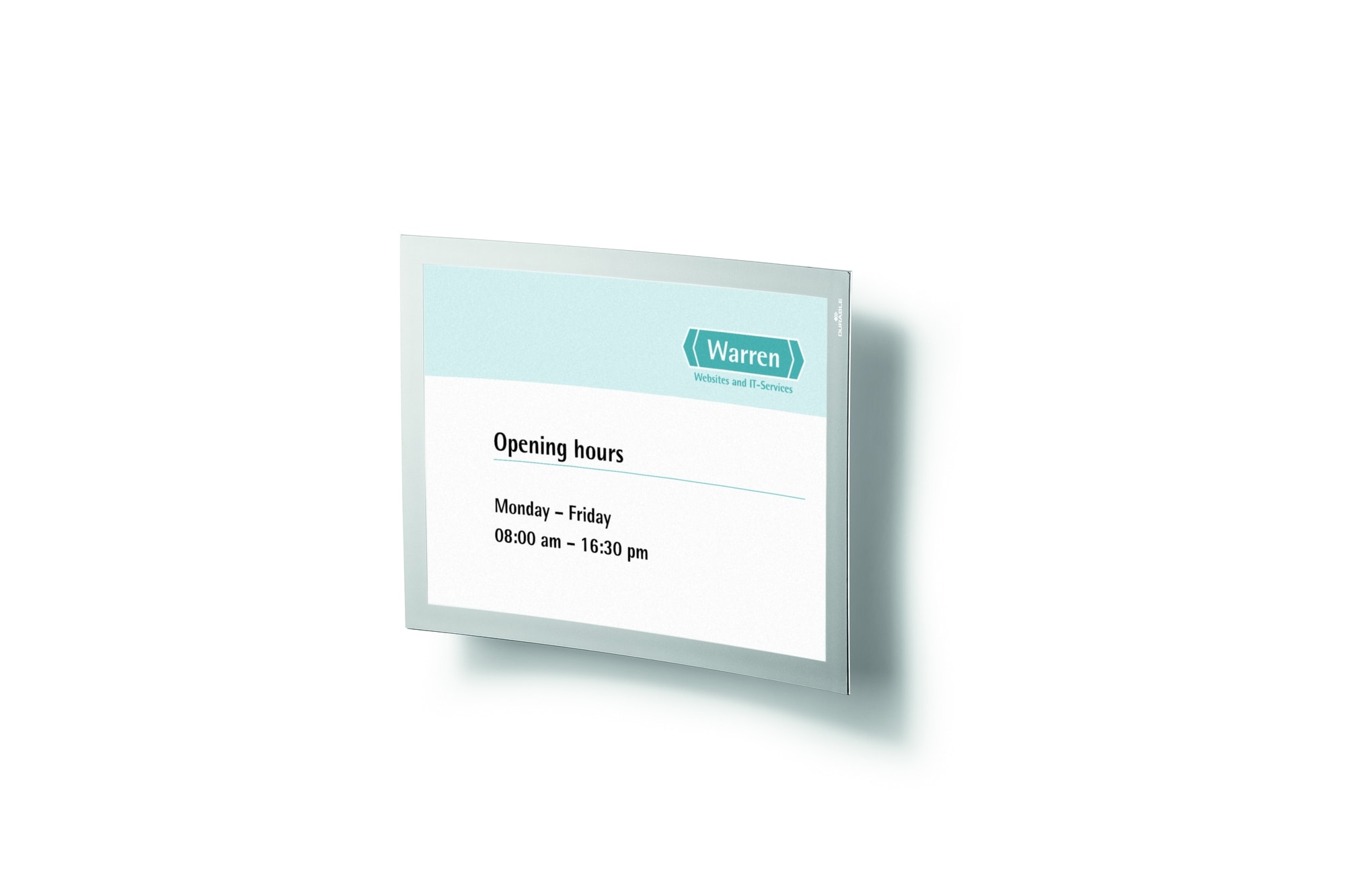 Sign Holder Durable Wall Duraview A4 4983