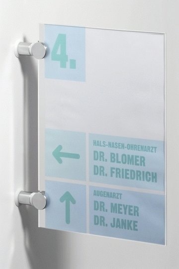 Sign Holder Durable Wall Crystal Sign 210X297Mm 4848-19
