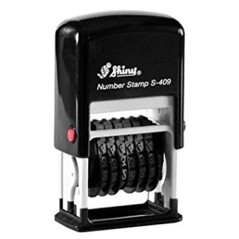 Stamp Shiny S-409 Numberer Stamp English