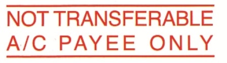 Stamp Shiny Nn-08 Pre-Inked A/C Payee Only Red