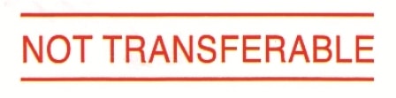 Stamp Shiny Nn-09 Pre-Inked Non Transferable Red