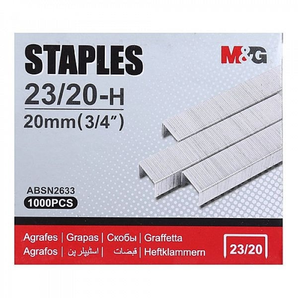 Staples M&G 23/20 1000/Pack Absn2633