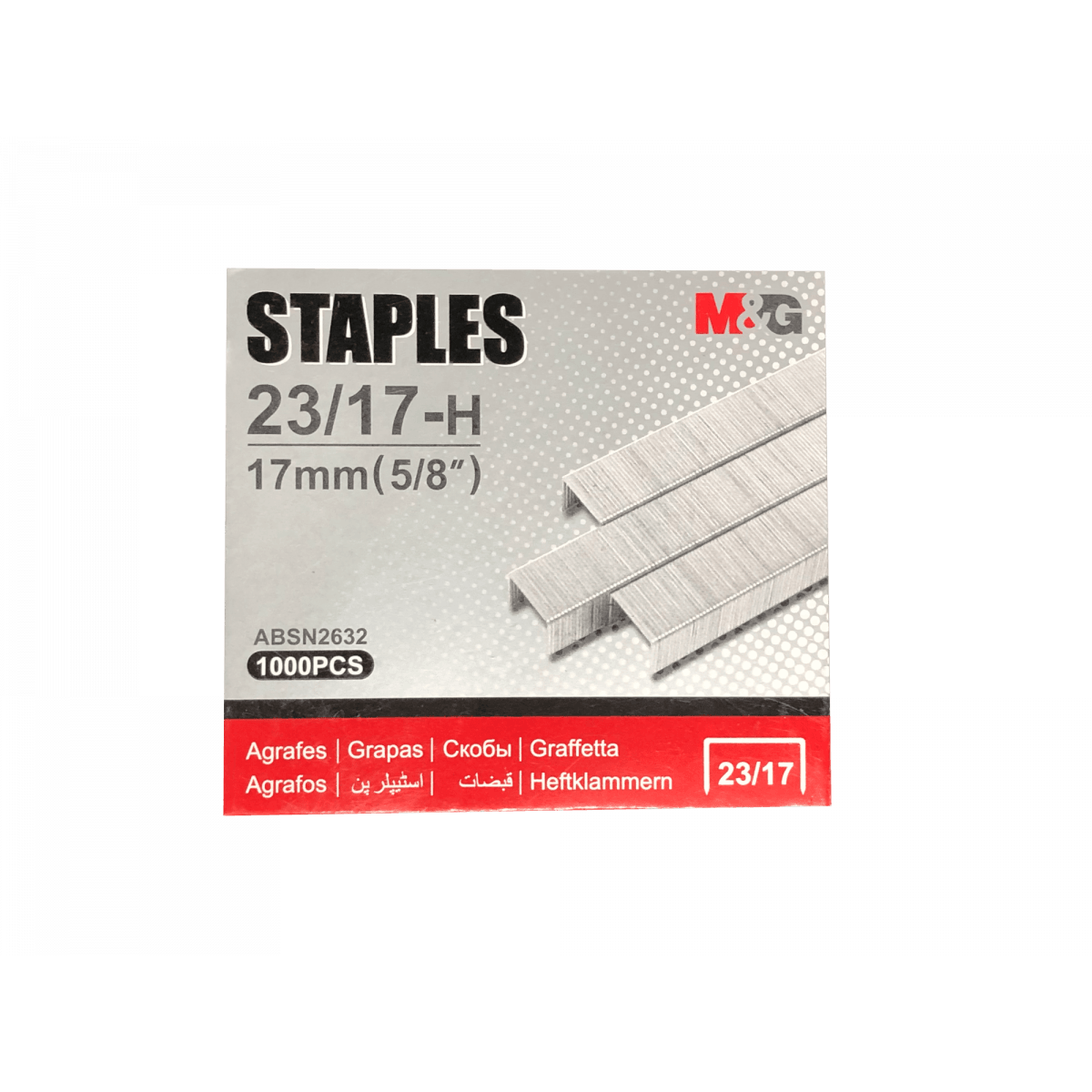 Staples M&G 23/17 1000/Pack Absn2632