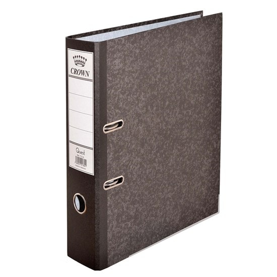 Box File Crown Bassile Freres Cardboard Black