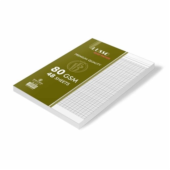 Filler Paper Bassile Freres Lusso 1328 A4 Double Seyes 80 gm 48 Sheets