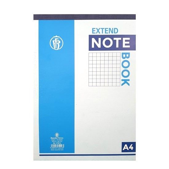 Writing Pad Bassile Freres Extend 370015/370016 A4 Squares 50 Sheets 60 gm