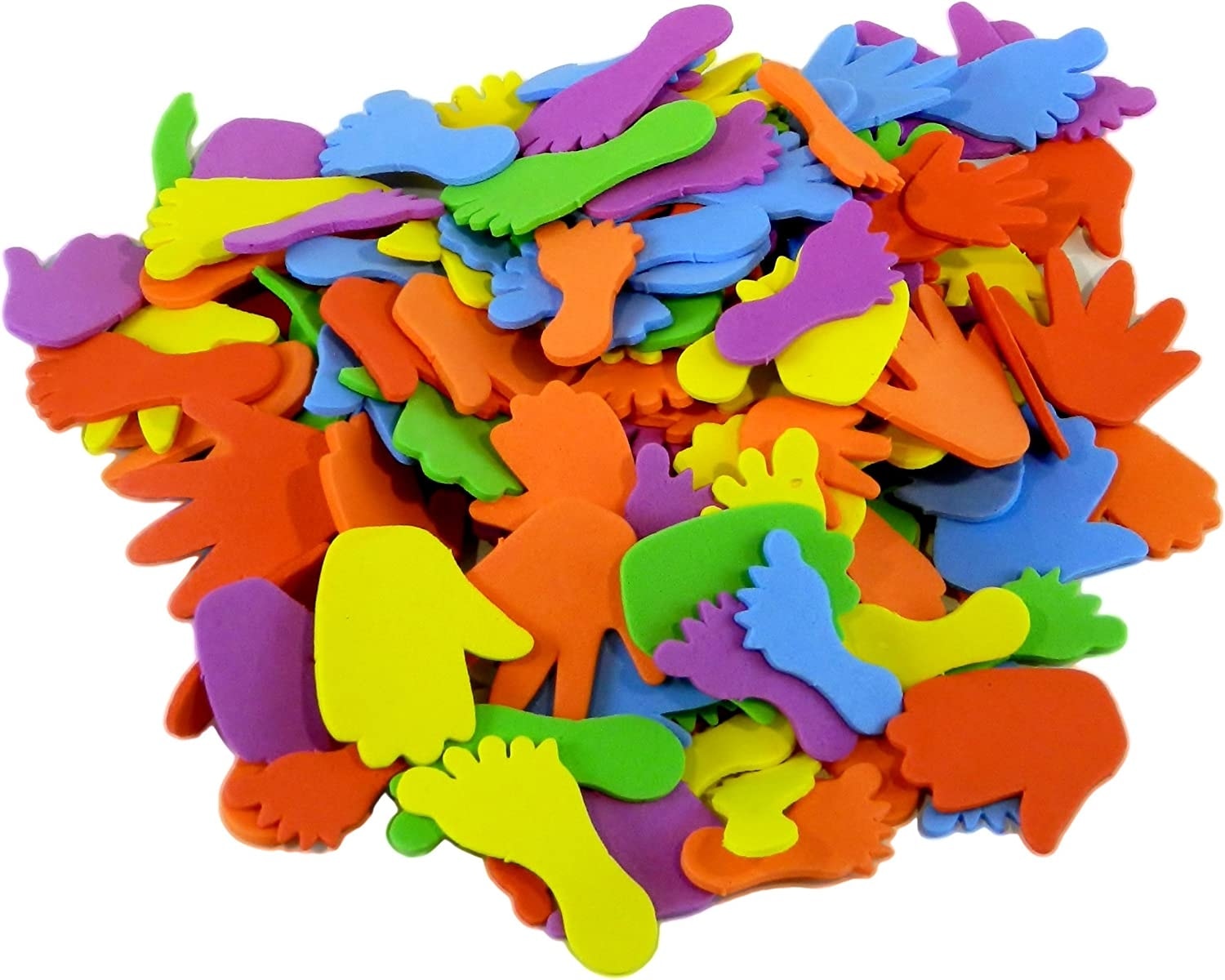 Foam Hands On Crafts Shapes Hand/Feet Assorted Cr-169