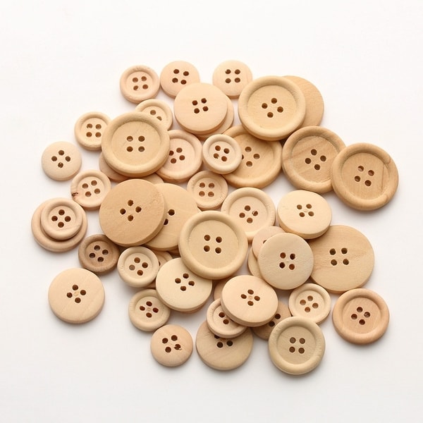 Wooden Craft Supplies Hands On Crafts Buttons Natural Cr070