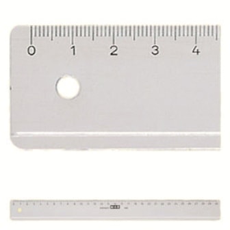 Ruler Plastic M+R 1150 0000 Size 50 Cm Clear Transparent