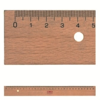 Ruler M+R Wooden 20Cm W/Metal Insert 1920 0090