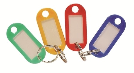 Key Chain Plastic Round F16