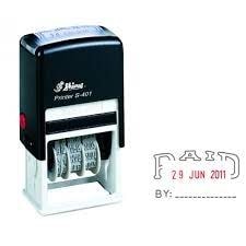 Stamp Shiny S-401 4Mm Date + Paid