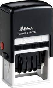 Stamp Shiny S-826D 41X24 Mm Dater English
