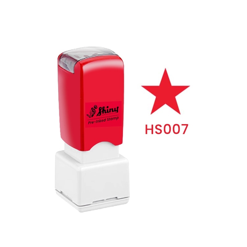 Stamp Shiny Pre-Inked "Star"