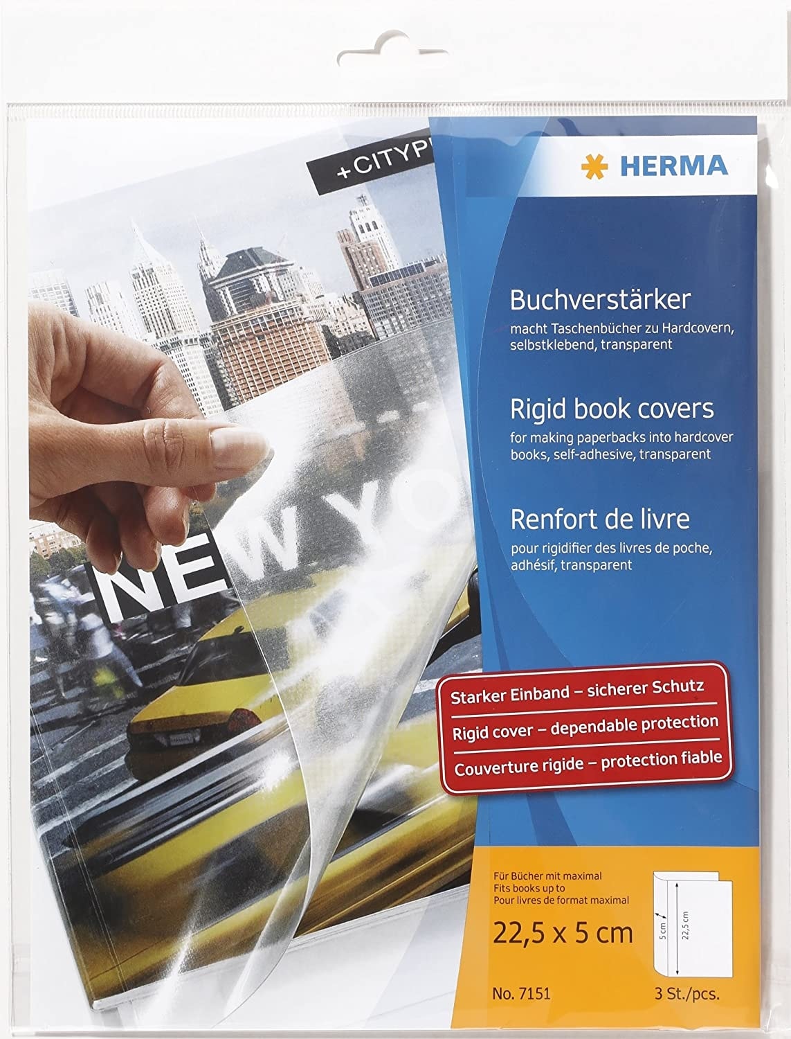 Book Cover Herma Rigid 22.5Cm