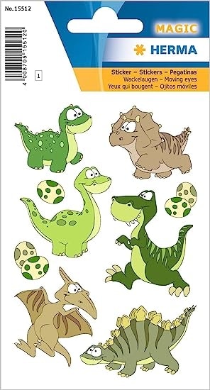Sticker Magic Dinos Moving Eyes