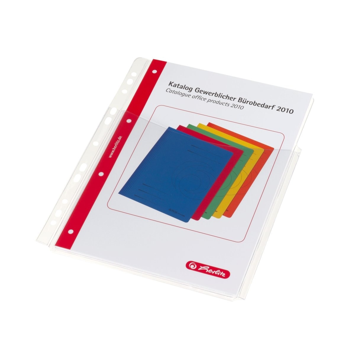 Folder Punched High Capacity A4 300My Pvc Clear