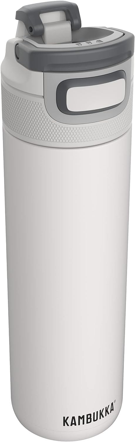 Water Bottle Elton Insulated Stainless Steel 600ML White
