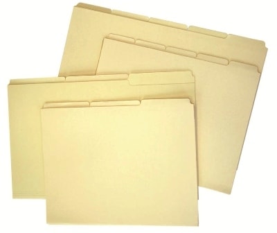 File Cardboard Bassile Freres Extra 180023 Flat 3 Parts Foolscap (3 Pcs)