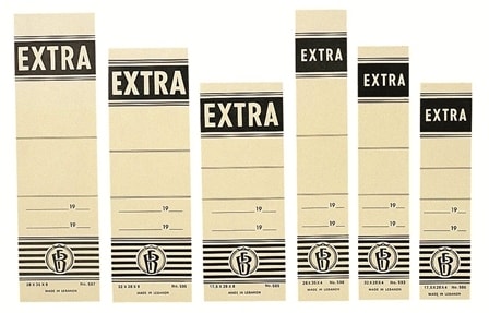 Spine Label Bassile Freres Extra 597-A Self-