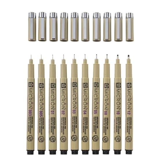 Pigment Marker Sakura Pigma Micron 04 0.40 Mm  Xsdk04 36