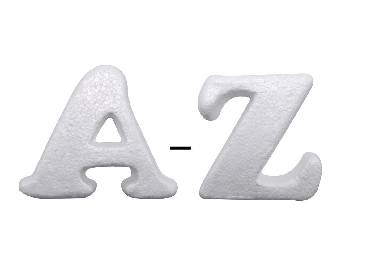 Styropor Letters A-Z 9cm 26Pcs/Pack 18BS115