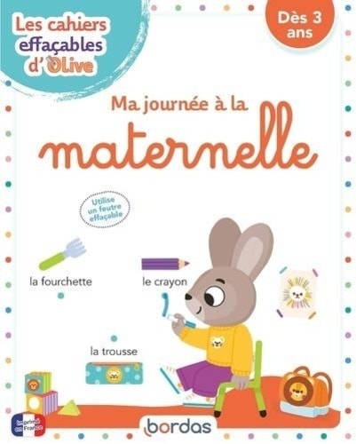 Cahier Effacable Olive Journee Bordas