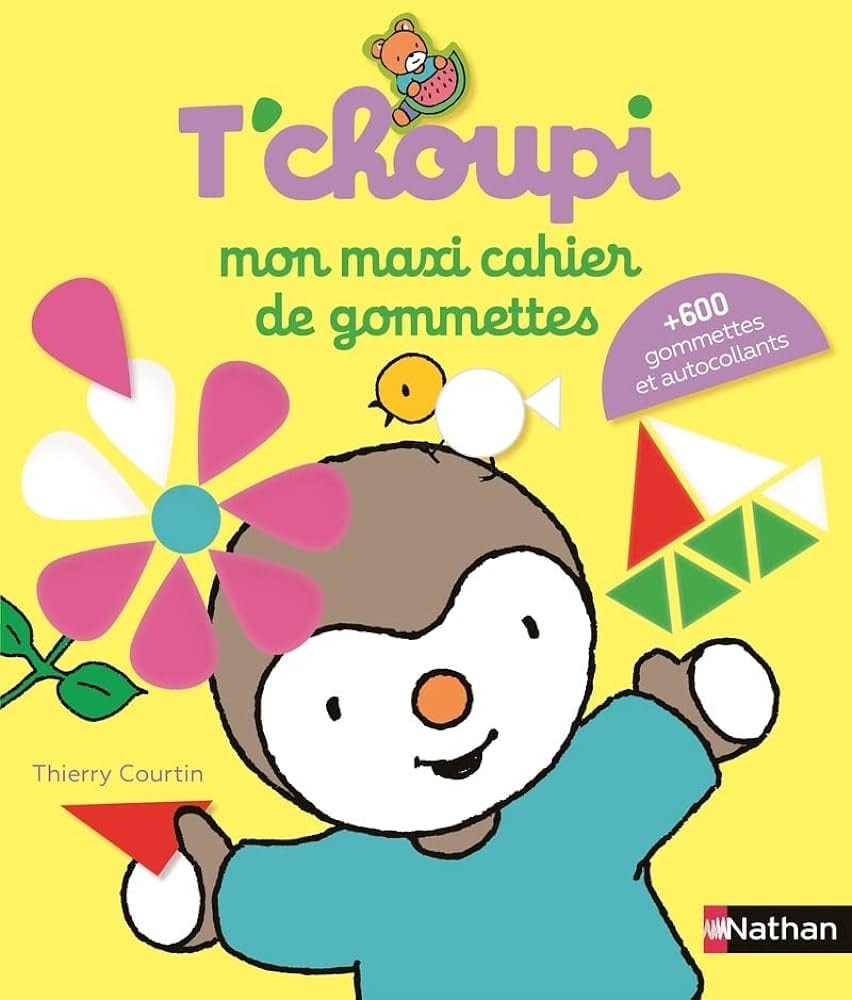 Maxi Cahier Gommettes Tchoupi Nathan