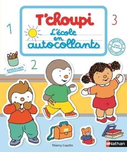 T Choupi L Ecole En Autocollants