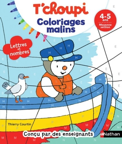 T Choupi Coloriages Malins Ms 4/5Ans - Graphisme Et Nombres