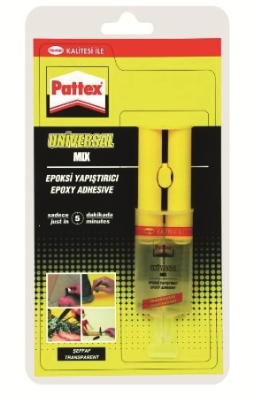 Glue Pattex Universal Mix Epoxy 2 Syringe 27G 1380802