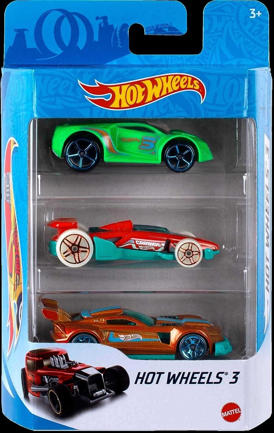 Hot Wheels K5904 3-Pack 1:64 Die-Cast Vehicles, Gift Set