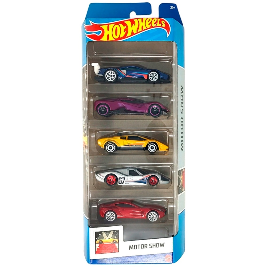 Hotwheels Basic Cars 5/Pack MTHM1806