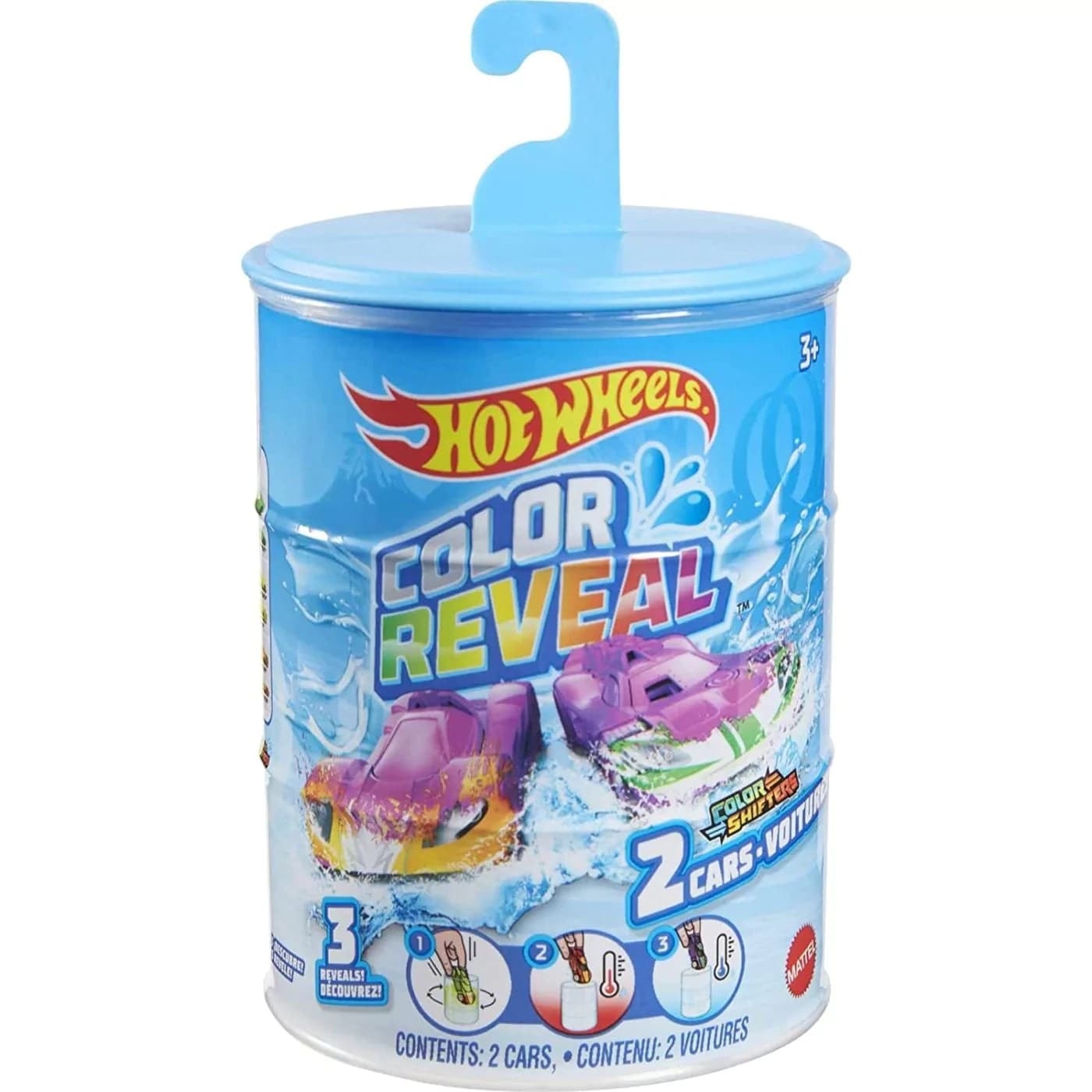 Hot Wheels Color Reveal Toy Cars Playset 2PK Assorted