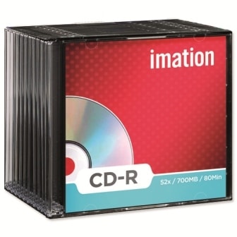 CD IMATION RECORDABLE 80MIN 700MB 52X SLIM BOX