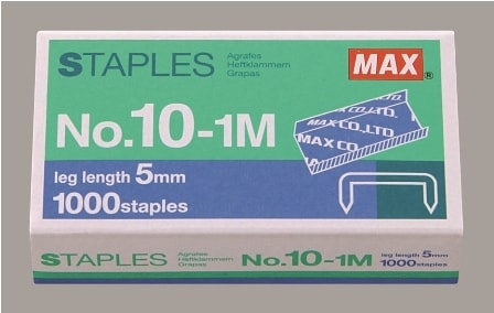 Staples Max N:10 1M 1000/Pack Ms90127