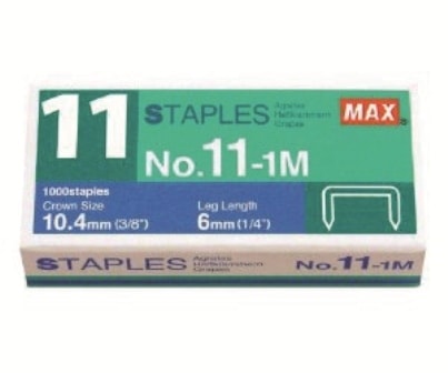 Staples Max N:11 1000/Pack Ms90080