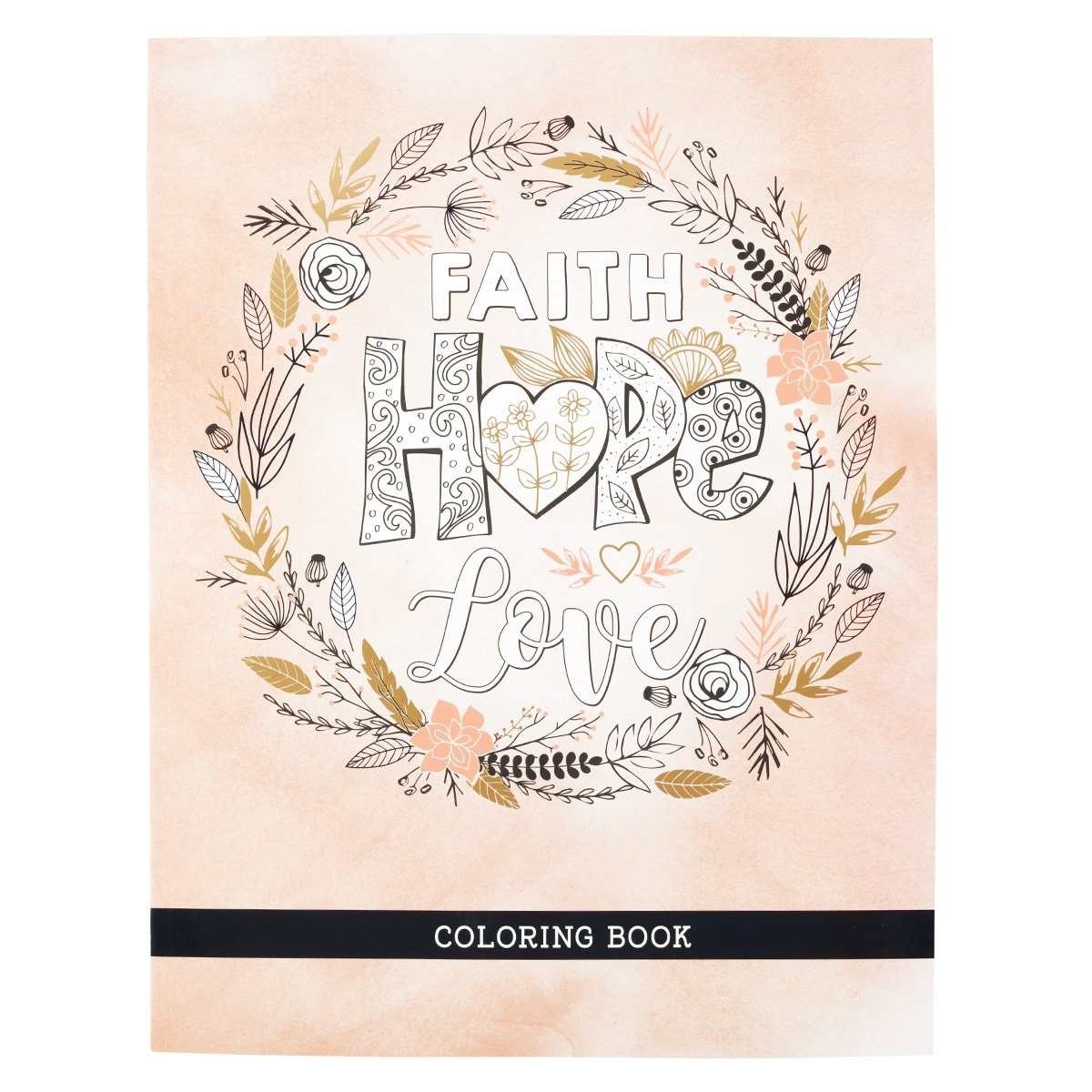 Coloring Book Faith Hope Love Clr043