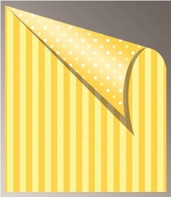 Cardboard Jansen Dots Stripes 50X70 300G 305320.10 Yellow