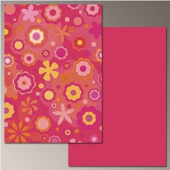 Cardboard Jansen Flowers 50X70 300Gsm 307430.60 Pink