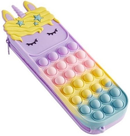Pencil Case Mr Back 2 Fun Pop It Lavender Unicorn 16495