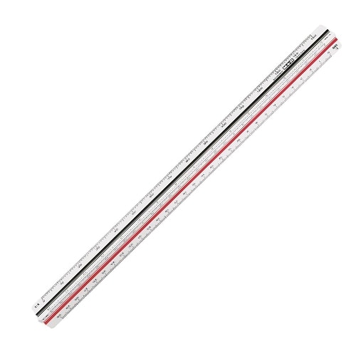 Ruler Triangular Scale M+R 30Cm Engineer 2Colors 1630 0010