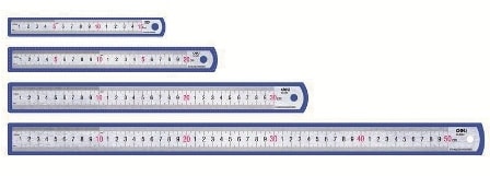 Ruler Deli Steel 20Cm 8462