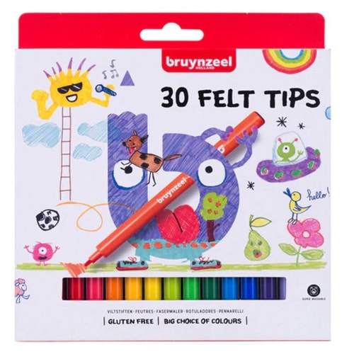 Felt tip set Bruynzeel | 30 colours