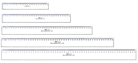 Ruler Deli Plastic 50Cm 6250