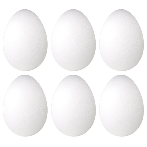 Styropor Egg 7Cm 6Pcs/Pack