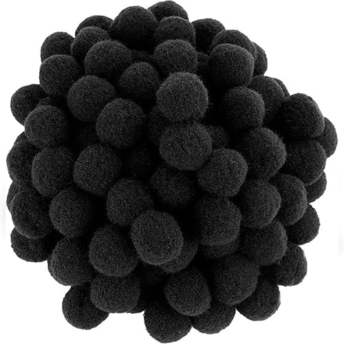 Pompon 25Mm Black