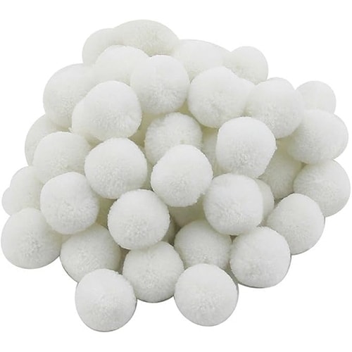 Pompon 30Mm  White