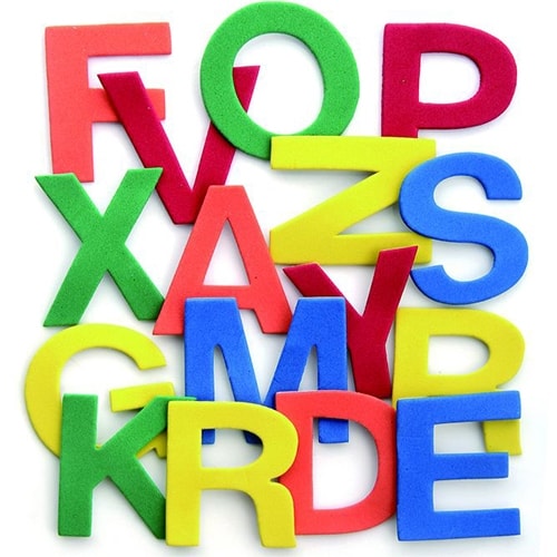 Letters Shapes Foam