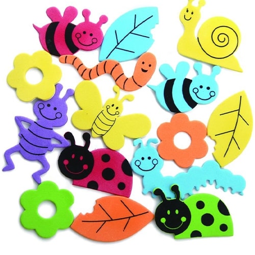 Insects Foam Shapes 54 pcs